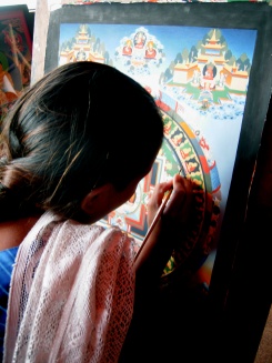 Mandala Mandala - Cooperativa no templo budista Boudnath